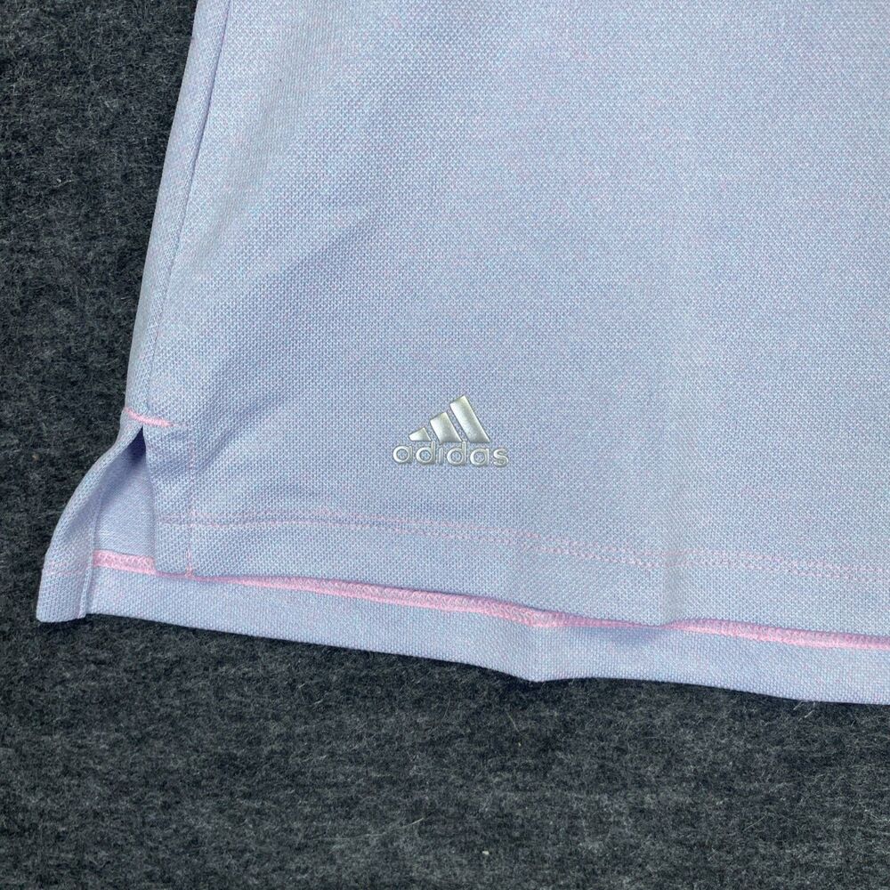 Adidas Women’s Polo Shirt Small Lavender and Teal Golf Athletic Tennis Stretch - Picture 4 of 8
